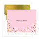 Confetti Gold Foil Dots Folded Note Cards with Lined Envelopes Image 5 of 7